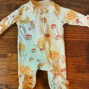 Adorable Cream and Red Kids One Piece